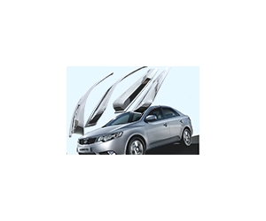  Дефлекторы окон Kia Cerato 2009- (AUTOCLOVER, A463)