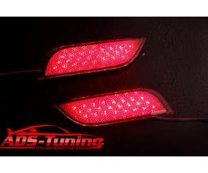  Катафоты со светодиодами (красные) Subaru Impreza XV 2010- (BGT-PRO, RRCAT-SUB-UN2)