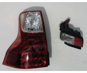  Задняя светодиодная оптика (задние фонари) для Toyota Prado FJ150 2010+ (JUNYAN, YAB-TY-0173)