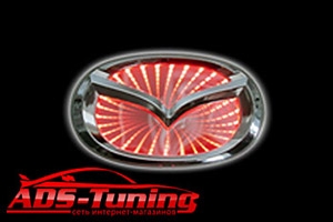  Светодиодный 3D логотип «Red» для Mazda3 (PENG, LED.PNG.MZD3.3DRD)