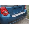  Накладка с загибом на задний бампер для Chevrolet Aveo (5D) 2012+ (Alu-Frost, 25-3669)