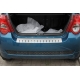  Накладка с загибом на задний бампер для Chevrolet Aveo (5D) 2012+ (Alu-Frost, 25-3669)