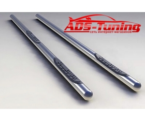  Пороги B2 труба d70 с пластиковыми приступами (short) Mercedes Vito 2004- (Can-Otomotive, ATMEVI.43.1822)