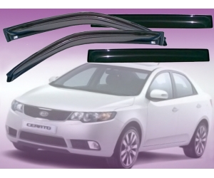  Дефлекторы окон для Kia Cerato 2009-2013 (EGR, 92441009B)