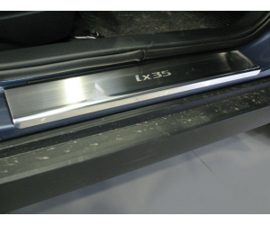  Накладки на внутренние пороги для Hyundai IX35 2010+ (Nata-Niko, P-HY12)