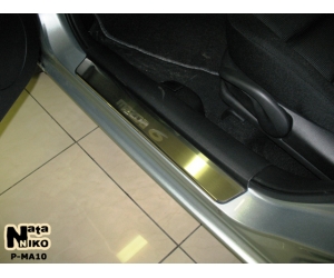  Накладки на внутренние пороги для Mazda 6 I 2003-2008 (Nata-Niko, P-MA10)