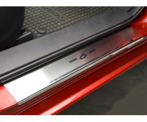  Накладки на внутренние пороги для Mazda 6 III 2013+ (Nata-Niko, P-MA12)