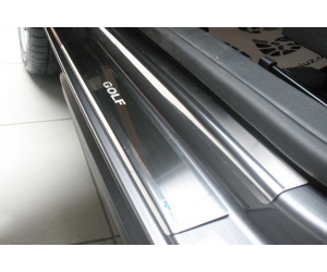  Накладки на внутренние пороги для Volkswagen Golf VI (3D) 2008+ (Nata-Niko, P-VW14)