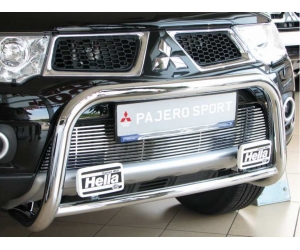  Решетка бампера для Mitsubishi Pajero Sport/L200 2010+ (BGT-PRO, BGT-KL-85318-B)