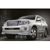  Юбка переднего бампера c DRL для Toyota Land Cruiser 200 2012- (S-Line, AT-DRL.KR.SL.LC200FS)