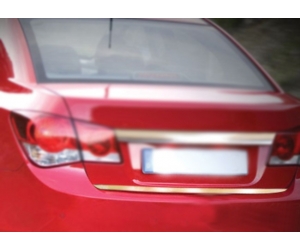  Хром накладка на кромку багажника (нерж.) для Chevrolet Cruze 2009+ (Omsa Prime, 1607053)