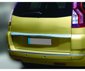  Накладка над номером на крышку багажника (нерж.) для  CITROËN C4 PICASSO 2006-2012 (Omsa Prime, 1506052)