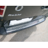  Накладка на задний бампер (нерж.)  для Fiat Doblo I 2000-2009 (Omsa Prime, 2520093)