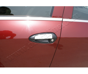  Накладки на дверные ручки (нерж., 4-шт.) для Fiat Grande Punto (5D) HB 2005+ (Omsa Prime, 2508042)