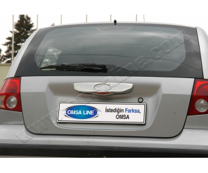  Накладка крышки багажника (над номером, нерж.) для Hyundai Getz (5D) HB 2002-2011 (Omsa Prime, 3201052)