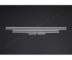  Нижние молдинги стекол (нерж., 6 шт.) для Hyundai i20 (5D) HB 2008-2012 (Omsa Prime, 3207141)