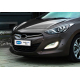  Накладка на решетку радиатора (нерж.) для Hyundai i30 SW 2012+ (Omsa Prime, 3215081)