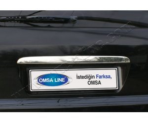  Накладка крышки багажника (над номером, нерж.) для Mercedes-Benz ML-Class (W163) 1998-2005 (Omsa Prime, 4705052)