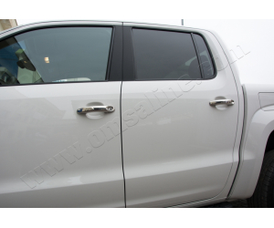  Накладки на дверные ручки (нерж., 4-шт.) для Volkswagen Amarok 2010+ (Omsa Prime, 7535041)