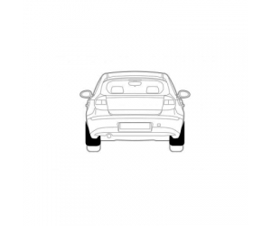  Брызговики задние (полиуретан) Renault Sandero 2010+ (Novline, EXP.NLF.41.18.E10) 