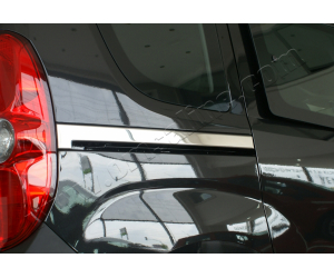  Молдинг под сдвижную дверь (нерж., 2 шт.) для Opel Combo D 2011+ (Omsa Prime, 2524132)