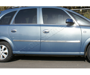  Молдинг дверной (нерж., 4-шт.) для Opel Meriva A 2002-2010 (Omsa Prime, 5204131)