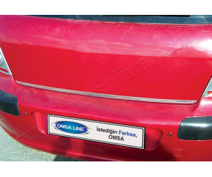  Хром накладка на кромку багажника (нерж.) для Peugeot 308 (5D) HB 2007-2013 (Omsa Prime, 5709052)