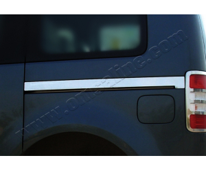  Молдинг под сдвижную дверь (нерж., 2 шт.) для Volkswagen Caddy (2K2) 2003-2014 (Omsa Prime, 7520132)
