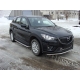  Боковые пороги D60 с листом из нержавеющей стали для Mazda CX-5 2010+ (UA-TUNING, MAC5.RBLN)
