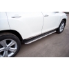  Боковые пороги D60 с листом из нержавеющей стали для Mazda CX-7 2006-2012 (UA-TUNING, MAC7.06.RBLN)