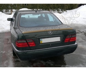  Задний спойлер (Cабля, полнотелий) для Mercedes E-Class (W210) 1995-2002 (DT,  11340)