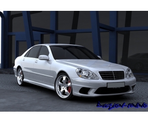  Аэродинамический передний бампер для Mercedes S-Class (W220) 1998-2005 (DT, 60F2)