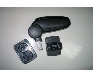  Подлокотник (черный, виниловый) для Volkswagen Polo (9N) 2005+ (ASP, BVWPL3H20-LB)