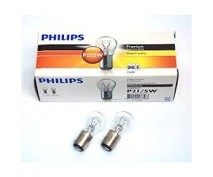  Авто-лампы P21/5W 12V 21/5W BAY15D (ДВУХНИТ) 1 шт. (Philips, PS 12499 CP)