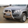  Защита передняя высокая с клыками (с логотипом) D70 для VOLKSWAGEN Amarok 2010+ (Can Otomotiv, VWAM.10.TVFRSGL7)