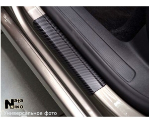  Накладки на пороги (карбон, 4 шт.) для Ford Mondeo II/III 1996-2007 (Nata-Niko, P-FO19+k)