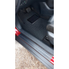  Накладки на пороги (карбон, 4 шт.) для Nissan X-Trail III (T32) 2014+ (Nata-Niko, P-NI26+k)