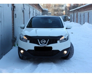  Дефлектор капота для Nissan Qashqai /Qashqai+2 2010-2014 (SIM, SNIQAS1012)