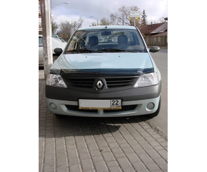  Дефлектор капота для Renault Logan 2005-2012 (SIM, SRELOG0512)