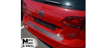  Накладка на задний бампер для Volkswagen Golf VII Variant 2012+ (Nata-Niko, B-VW31)