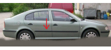  Молдинги на двери для Opel Corsa B 5d (HB) 1993-2000 (Automotiva, AT.OPCSHB93.F1)