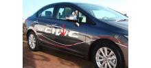  Молдинги на двери для Honda Civic 2012+ (Automotiva, AT.HDCVS12.F16/F20)
