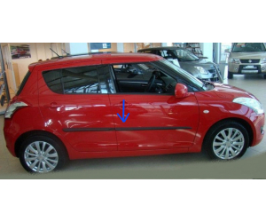  Молдинги на двери для Suzuki Swift (HB) 2010+ (Automotiva, AT.SUSWIHB10.F17)