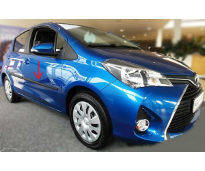  Молдинги на двери для Toyota Verso-S (HB) 2011+ (Automotiva, AT.TYVRSHB11.F20)