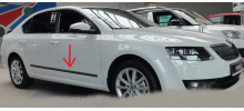 Молдинги на двери для Skoda Octavia (A7) 2013+ (Automotiva, AT.SDOCTA7S13.F35)