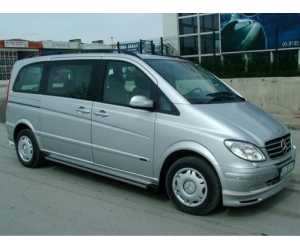  Юбка на передний бампер (Brabus Style) для Mercedes Vito (W639) 2010+ (DDA-TUNNING, NACMERVIT63906)