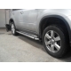  БОКОВЫЕ ПОРОГИ D60 С ЛИСТОМ ИЗ НЕРЖАВЕЮЩЕЙ СТАЛИ ДЛЯ NISSAN X-TRAIL (31) 2007-2013 (ARP, ST.KB.002)