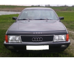  Дефлектор капота для Audi 100 (44кузов С3) 1983-1991 (VIP, AD01)