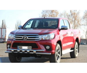  Защита переднего бампера (двойная, D60) для Toyota Hilux 2015+ (ST-LINE, ST.TH15.ST015/d60)