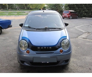  Дефлектор капота (с заходом на фары) для Daewoo Matiz 1998+ (VIP, DW01)